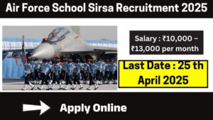 Air Force School Sirsa Recruitment 2025
