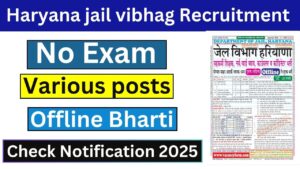 Haryana Jail Department Recruitment 2025
