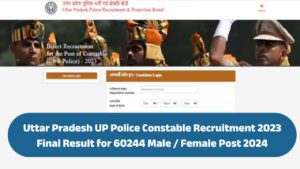 Uttar Pradesh UP Police Constable Recruitment 2023 Final Result