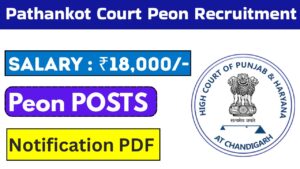 Pathankot Court Peon Recruitment 2025