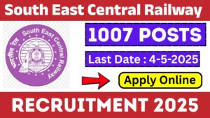 South East Central Railway Recruitment 2025
