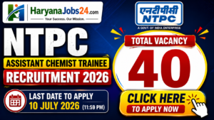 NTPC Assistant Chemist Trainee Recruitment 2026