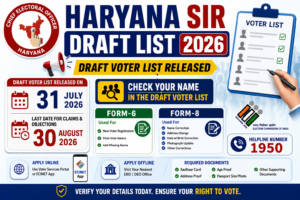 Haryana SIR Draft List 2026