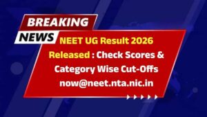 NEET UG Result 2026 Released
