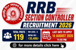 RRB Section Controller Recruitment 2026
