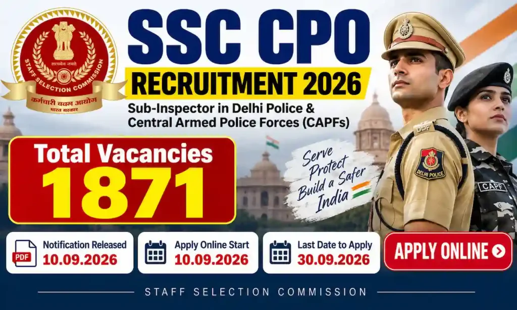 SSC CPO Recruitment 2026 
