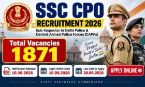 SSC CPO Recruitment 2026