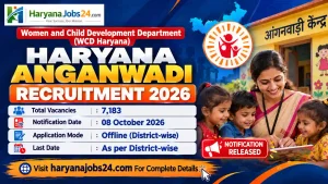 Haryana Anganwadi Recruitment 2026