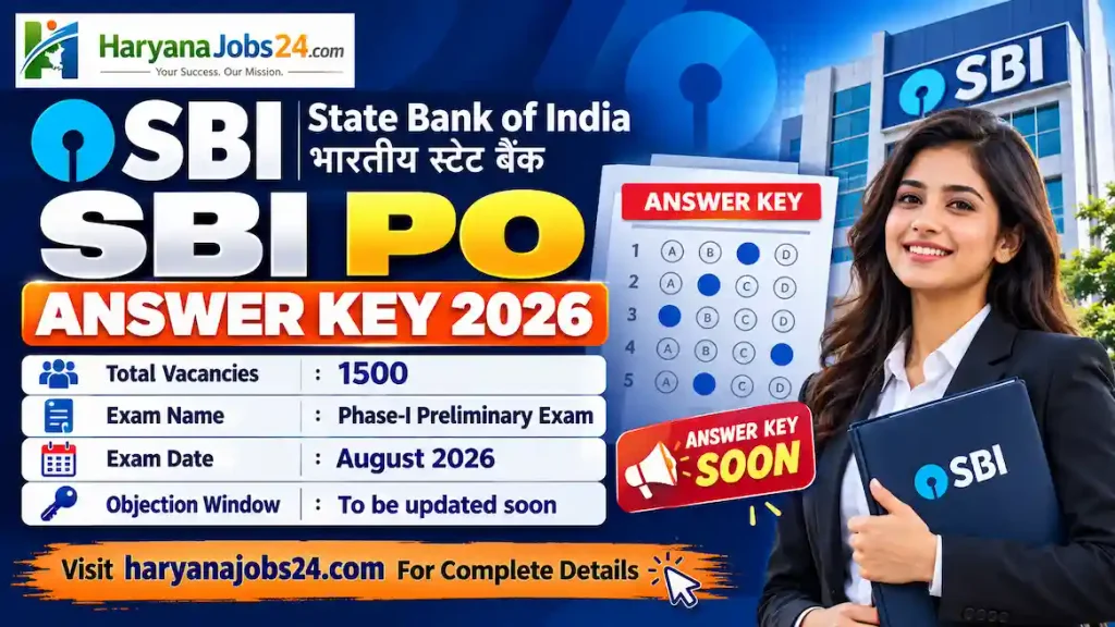 SBI PO Answer Key 2026 