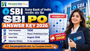 SBI PO Answer Key 2026