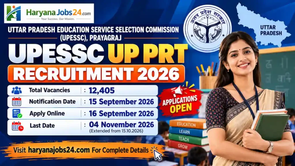 UPESSC UP PRT Recruitment 2026